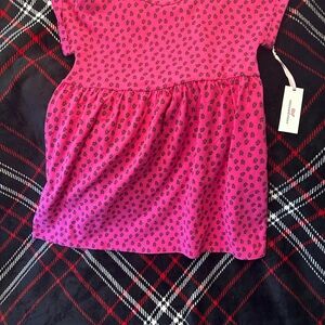 Vineyard Vines Fuchsia and Black Kids Tee